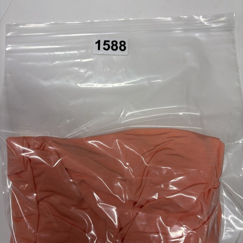 Nike Womens Tennis Dress Medium Salmon Pink Sleeveless Advantage Slim Semi Sheer - Picture 13 of 13